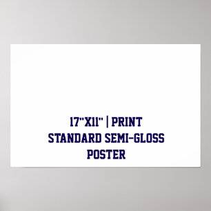 Affiche Personnalisé 43x28 cm Standard Semi-Brillant