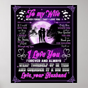 Affiche Personnalisé À Ma Femme Blanket