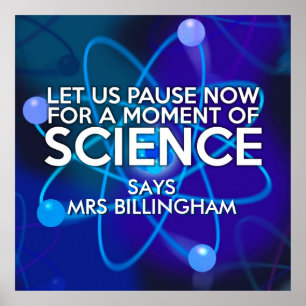 Affiche Personnalisé Arrêtons-nous maintenant Science