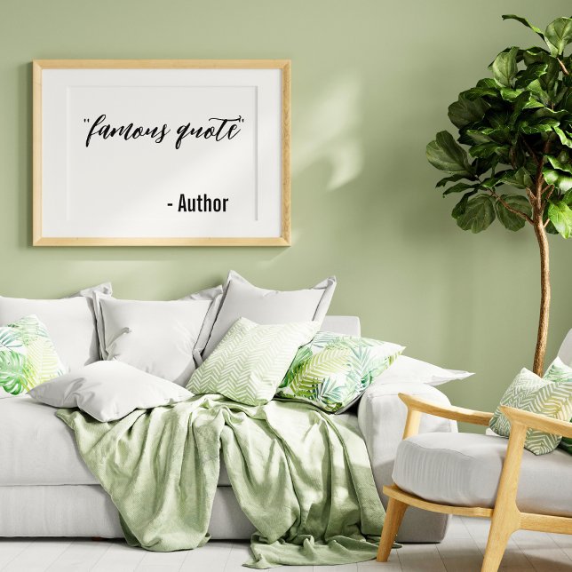 Affiche Personnalisé Créer-Votre-Propre, Célèbre Citation  (Créateur téléchargé)