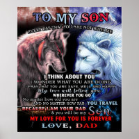 Personnalisé Du Père Lion À Mon Fils Loup