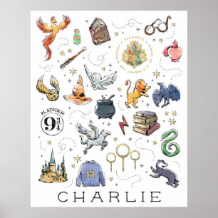 Affiche Personnalisé   Icônes HARRY POTTER™