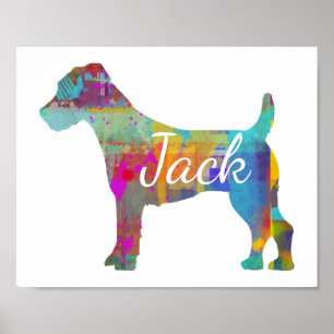 Affiche Personnalisé Jack Russell Terrier Art Imprimer