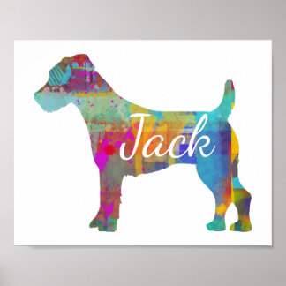 Affiche Personnalisé Jack Russell Terrier Art Imprimer
