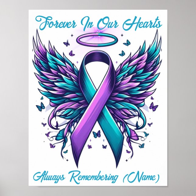 Affiche Personnalisé Loss Memory Loss Sensibilisation (Devant)