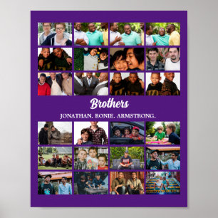 Affiche Personnalisé Meilleurs Amis Forever Brothers Photo