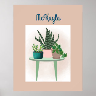 Affiche Personnalisé Plante Lover Wall Art