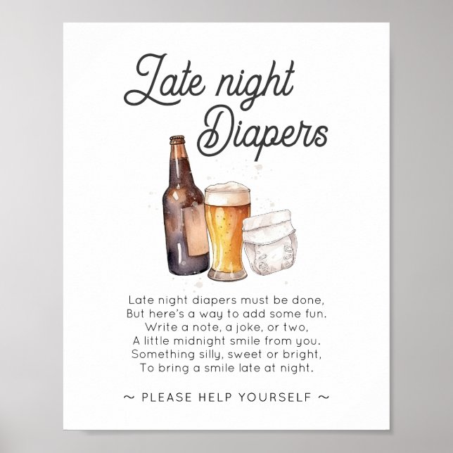 Affiche Personnalisé pour Leah_ Panneau Couches de Nuit 2 (Devant)