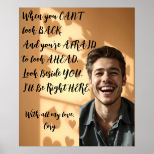 Affiche Personnalisé Quand Tu As Peur, Je Serai Ici