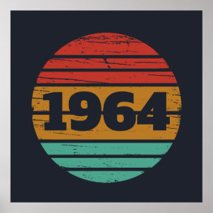 Affiche Personnalisé soixante cadeaux de 60e anniversaire 