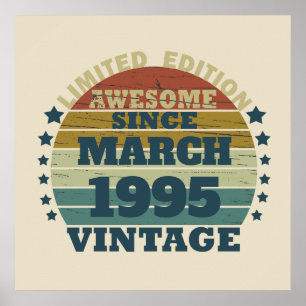 Affiche Personnalisé Trente vintage 30e anniversaire