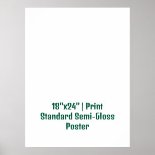 Affiche personnalisée 18"x24" semi-brillant standa