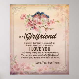 Affiche Personnalisée À La Couverture De Ma Petite Amie