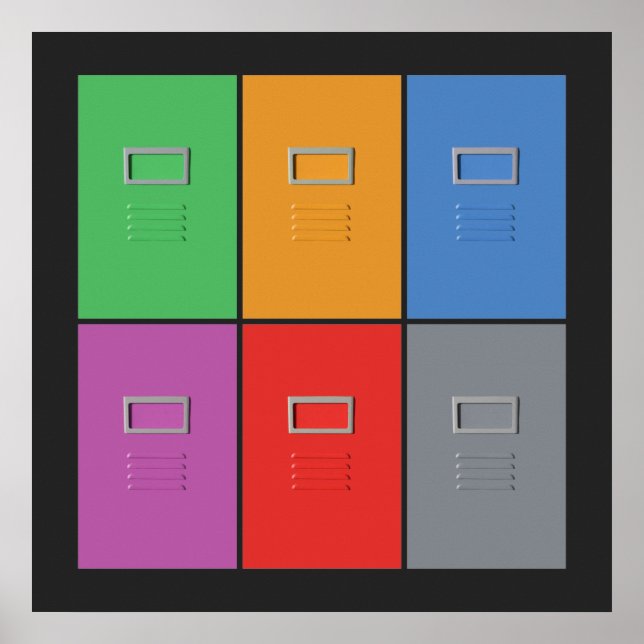 Affiche personnalisée Armoires de fichiers (Devant)