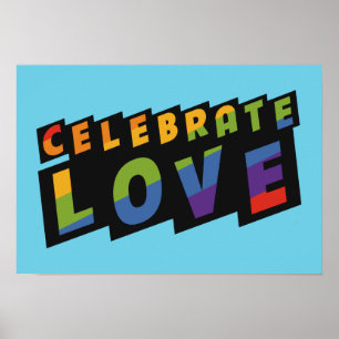 Affiche personnalisée Celebrate Love
