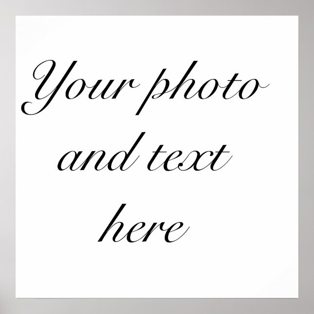 Affiche personnalisée de 23 po x 23 po (Devant)