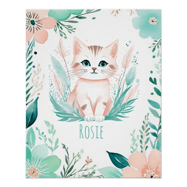 Affiche personnalisée de bébé bohème - Conception  (Devant)