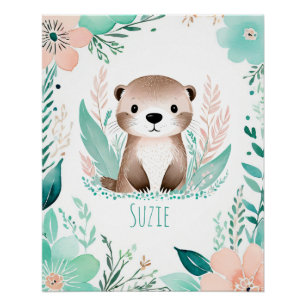 Affiche personnalisée de bébé bohème - Conception