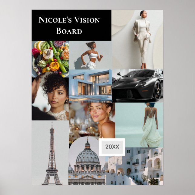 Affiche personnalisée de tableau de vision avec vo (Devant)