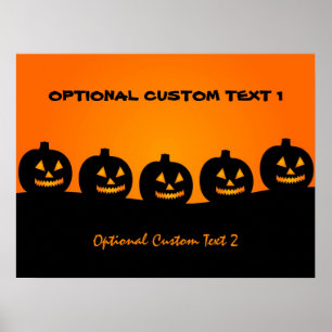 Affiche personnalisée d'illustration Halloween