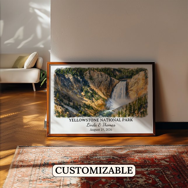 Affiche personnalisée du Parc national de Yellowst (Créateur téléchargé)