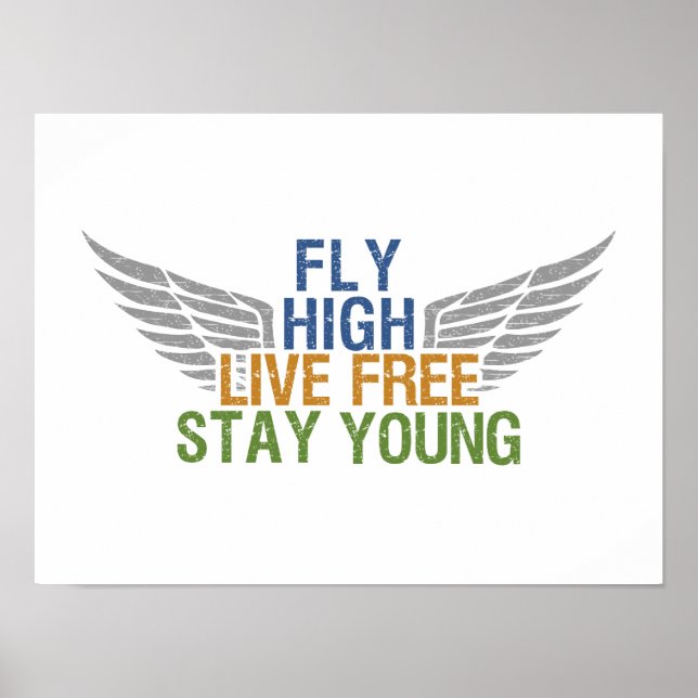 Affiche personnalisée FLY HIGH (Devant)