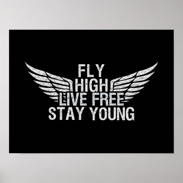 Affiche personnalisée FLY HIGH (Devant)