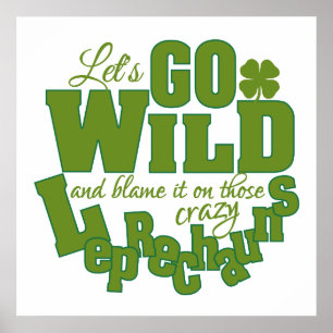 Affiche personnalisée Leprechaun