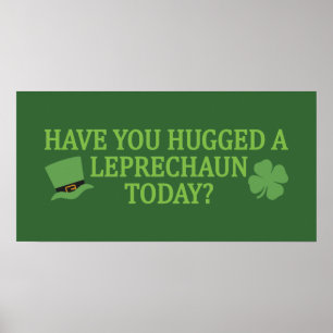 Affiche personnalisée Leprechaun Hug