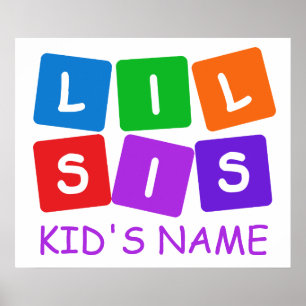 Affiche personnalisée Little Sis