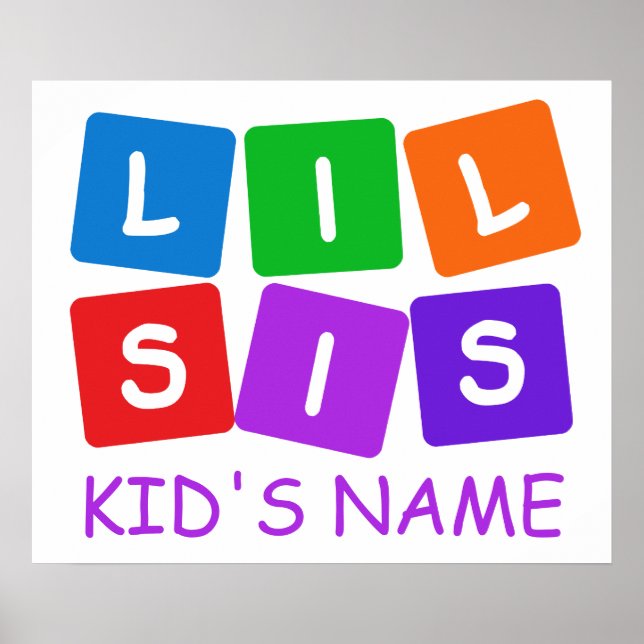 Affiche personnalisée Little Sis (Devant)