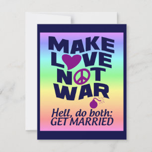 Affiche personnalisée Make Love Not War