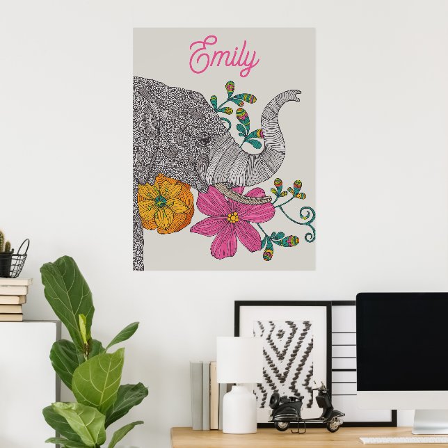 Affiche personnalisée pour chambre d'enfant avec n (Bureau à domicile)