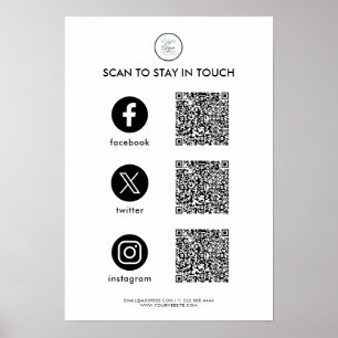 Affiche personnalisée pour entreprise sur les rése