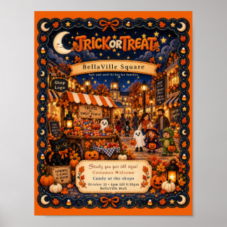 Affiche personnalisée pour l'événement Halloween T