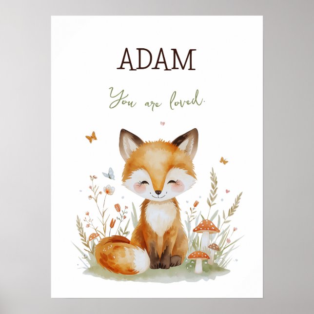 Affiche personnalisée Renard de la forêt - Vous êt (Devant)