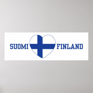 affiche personnalisée SUOMI FINLAND