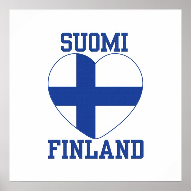 affiche personnalisée SUOMI FINLAND (Devant)