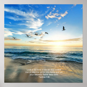 Affiche personnalisée sur la scène de plage