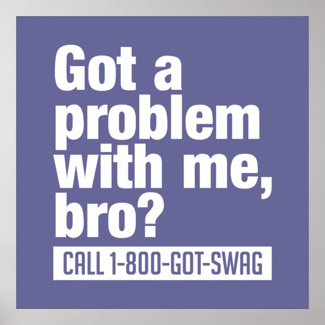 Affiche personnalisée SWAG (Devant)