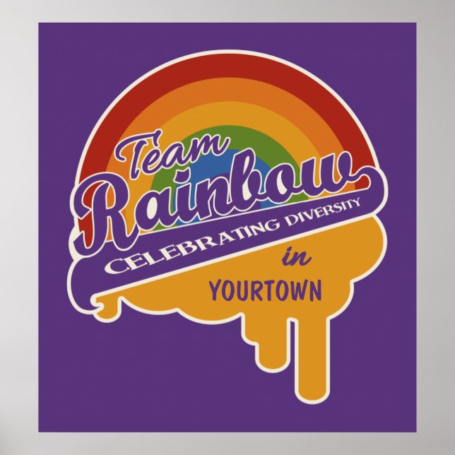 Affiche personnalisée Team Rainbow (Devant)