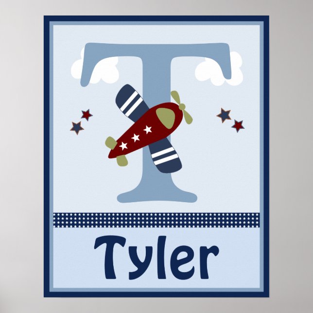 Affiche personnalisée Zoom le long de l'avion (Devant)