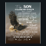 Affiche Personnaliser À Mon Fils De Amour Mère Cadeaux<br><div class="desc">Personnaliser À Mon Fils De Amour Mère Cadeaux</div>