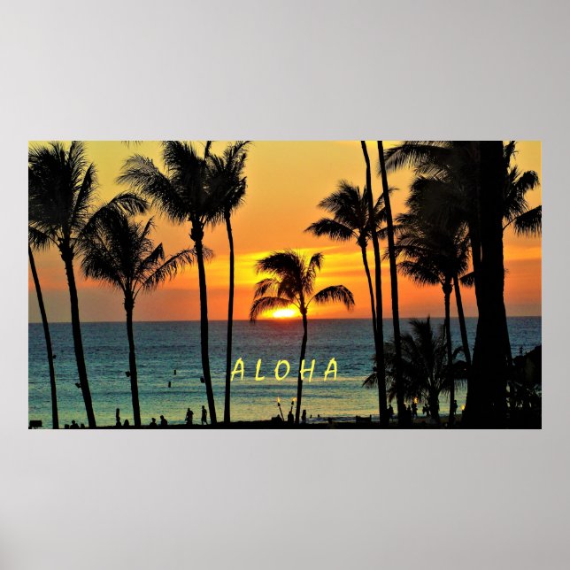 Affiche Personnaliser Aloha - Maui (Devant)