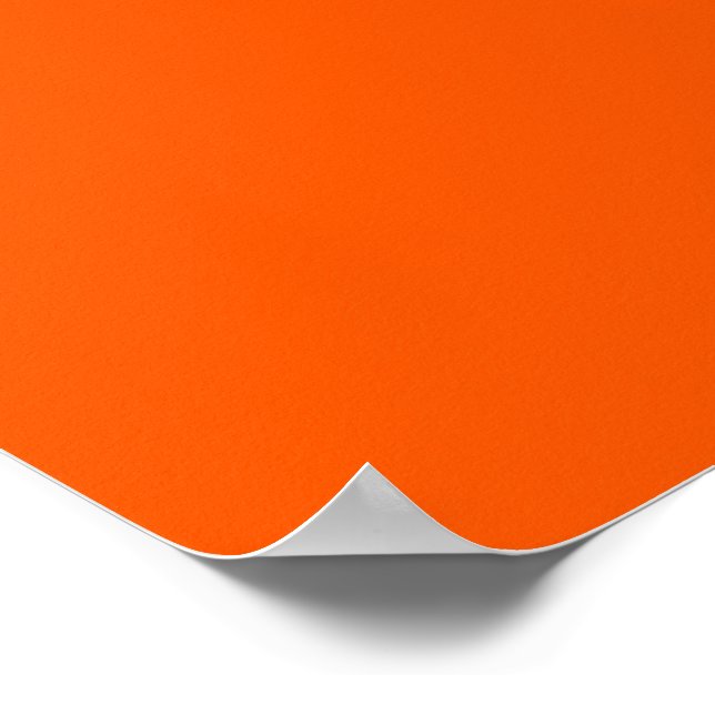 Affiche Personnaliser couleur Arrière - plan orange Ceci! (Coin)