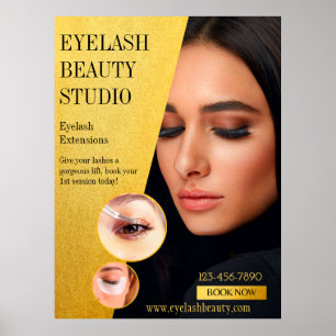 Affiche Personnaliser Eyelash Extensions Studio Extra Larg