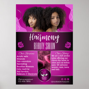 Affiche Personnaliser la devanture d'un salon de beauté af