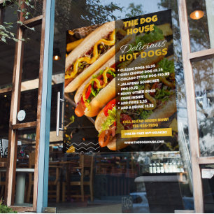 Affiche Personnaliser la grande devanture du restaurant de