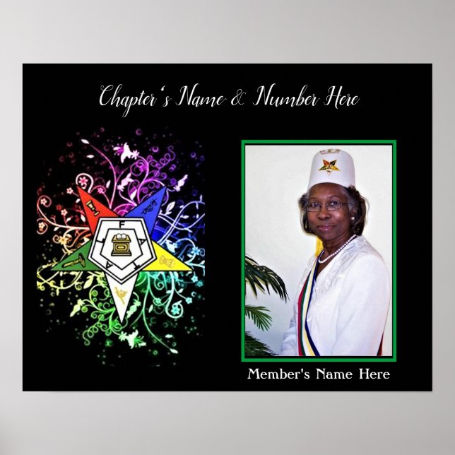 Affiche Personnaliser la photo Etoile Orientale (Devant)