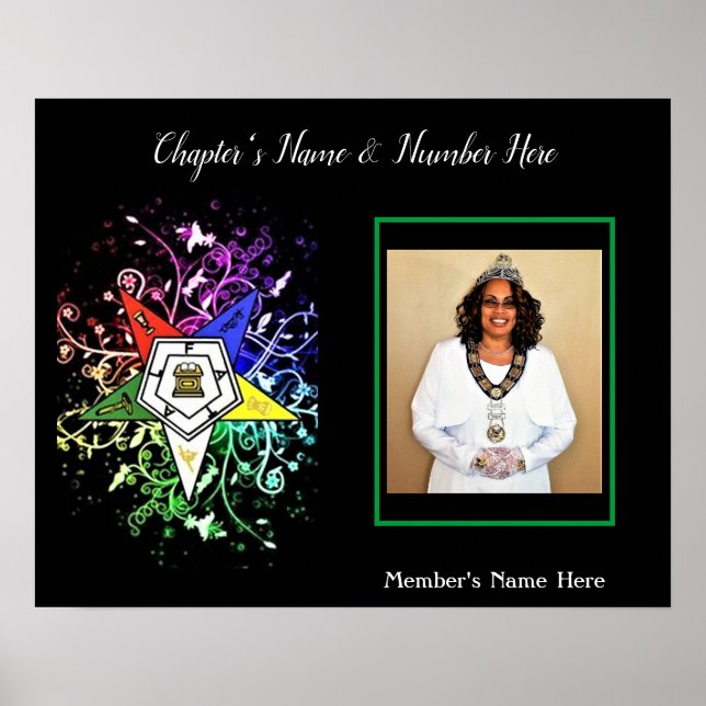 Affiche Personnaliser la photo Etoile Orientale (Devant)